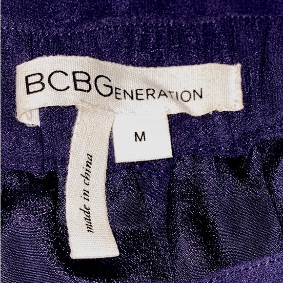 BCBGeneration - Short Purple Chiffon Flowy Mini Skirt with Pockets! EUC - M - Picture 6 of 8